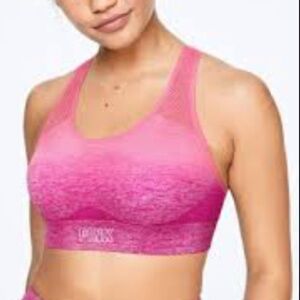 PINK VS Pink Ombre Seamless Sport Bra | XS